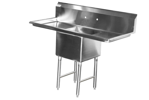 Serv-Ware 1CWPH18242-24 Heavy Duty 66 inch One Compartment SInk