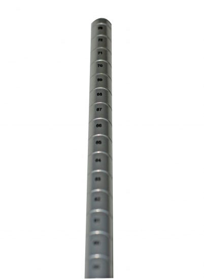 Serv-Ware Sl14CWP Post 14"H Silver Epoxy Coating Adjustable Leveling Feet Included